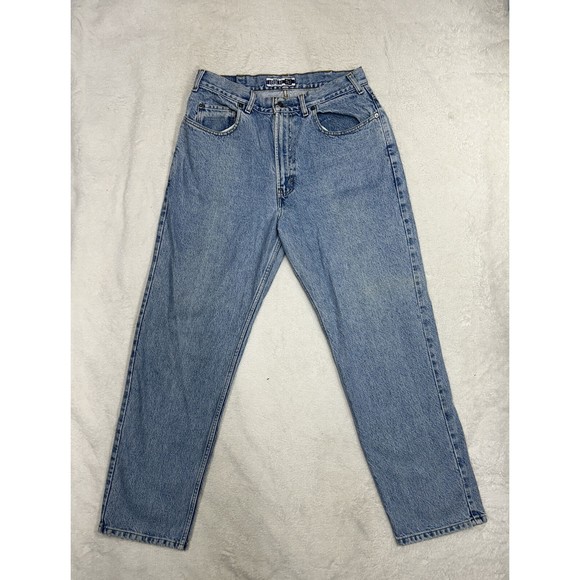 Vintage 90's Gap Denim Best Basics Loose Fit Light Wash Jeans Men's Size 35x30 - Picture 3 of 10